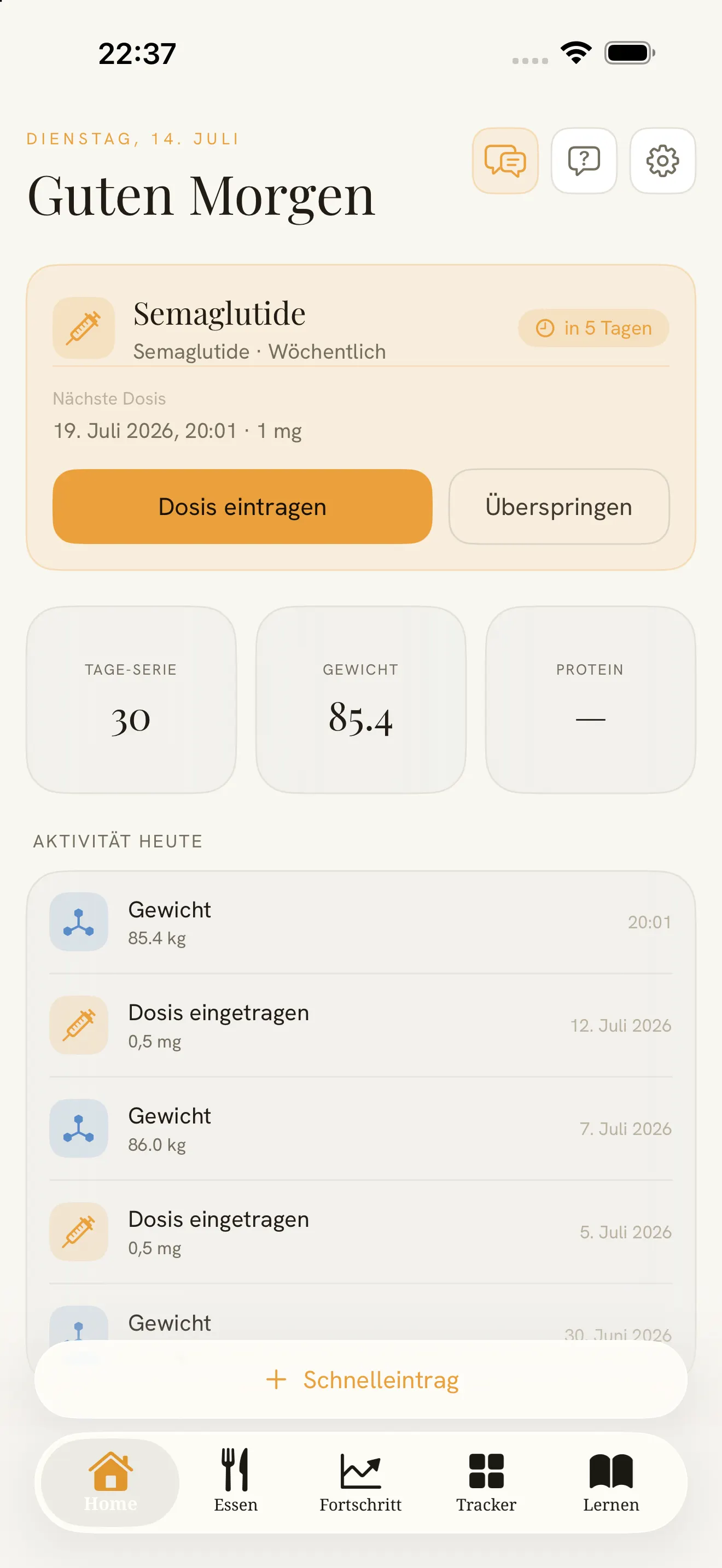Glipath — der private GLP-1-Begleiter für iPhone