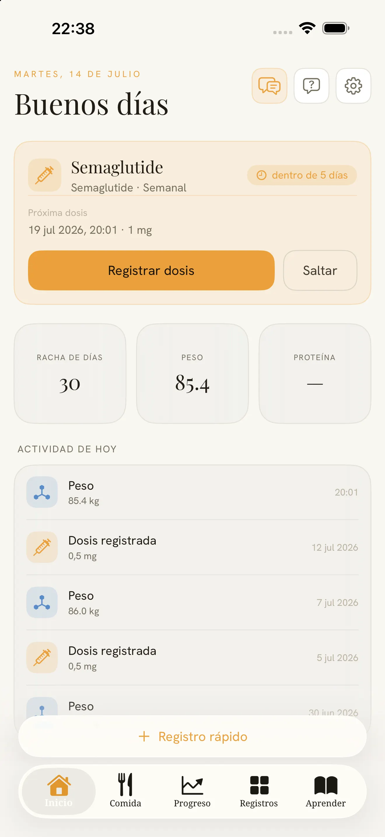 Glipath — el compañero privado de GLP-1 para iPhone
